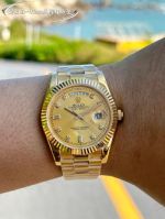 ROLEX Day-date 904L Steel 2836 Automatic Movement 41mm 36mm Gold Watch